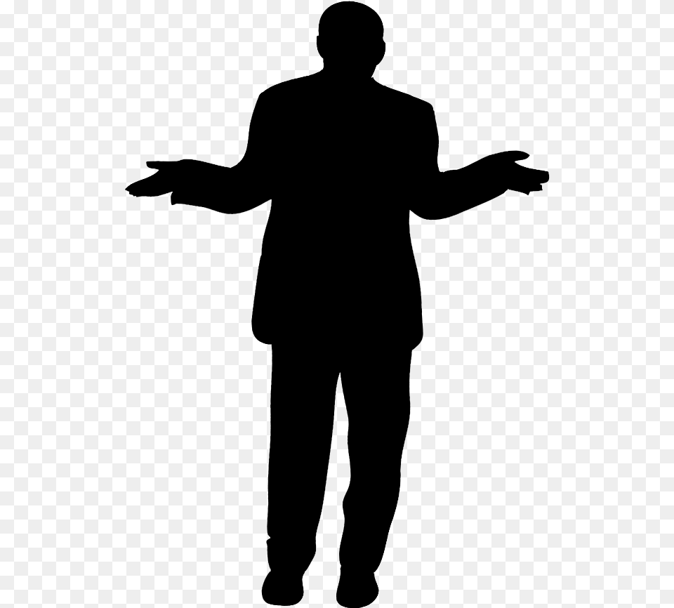 Clipart Background Person, Gray Free Transparent Png