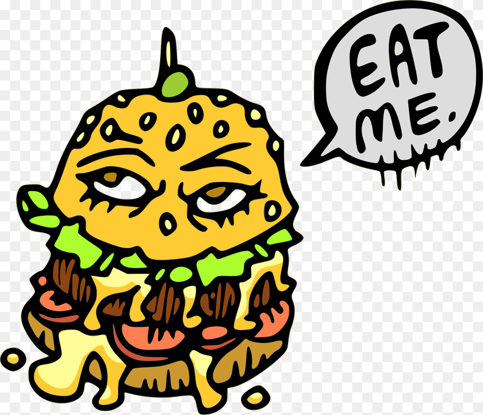 Clipart Cartoon Food Burger, Animal, Lion, Mammal, Wildlife Free Transparent Png