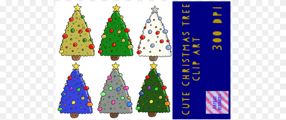 Clipart Transparent Cute Christmas Tree, Christmas Decorations, Festival, Christmas Tree, Plant Free Png