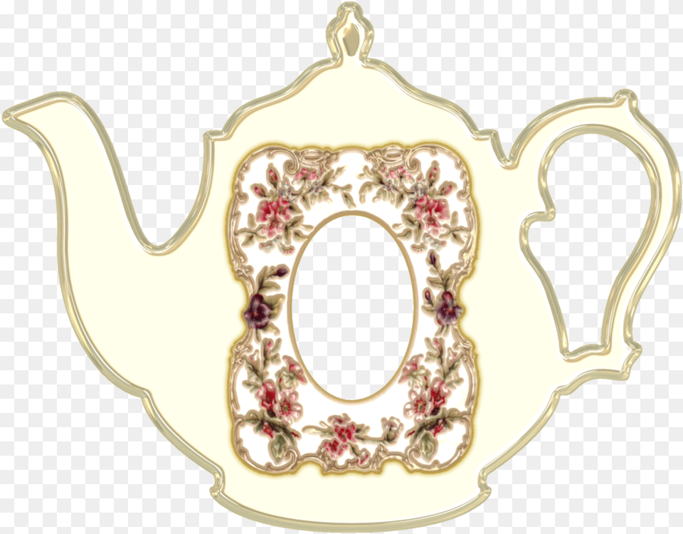 Clipart Transparent Frame By Victorian Lady Tea Pot Frame, Teapot, Art, Cookware, Pottery Png