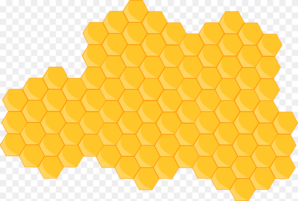 Clipart Transparent Honeycomb, Food, Honey Png Image