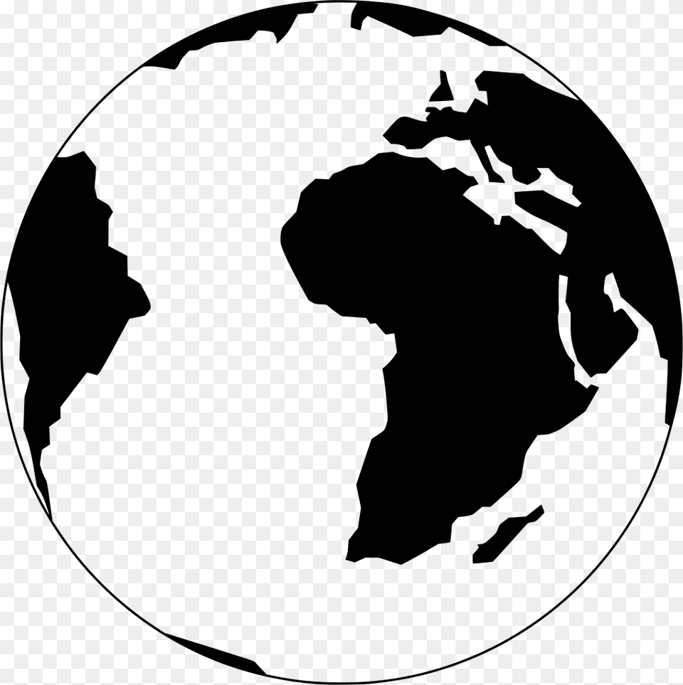 Clipart Transparent Transparent Background Globe, Gray Free Png Download