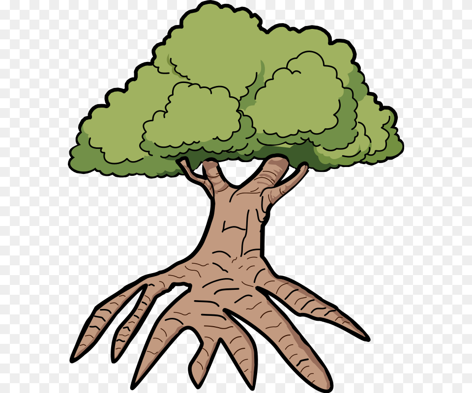 Clipart Tree With Long Roots Woofer, Plant, Electronics, Hardware, Person Png