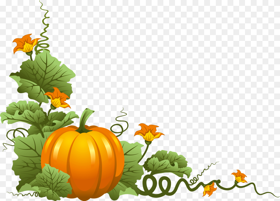 Clipart Trees Pumpkin Transparent Tree Of Pumpkin Clipart, Food, Plant, Produce, Vegetable Png