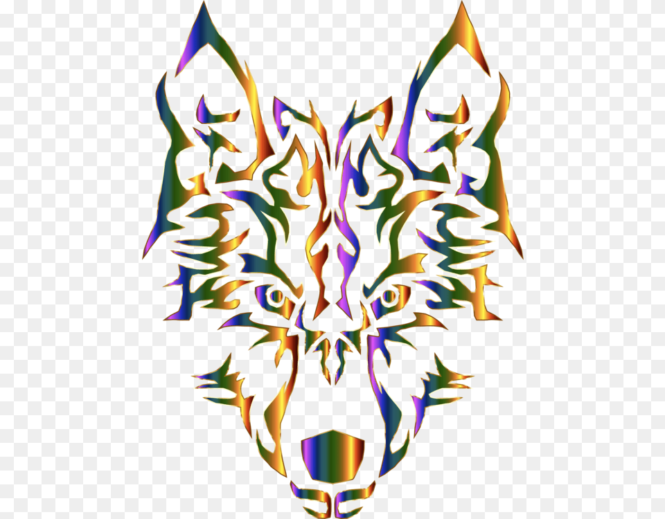 Clipart Tribal Wolf Abstract Pictures, Pattern, Fire, Flame, Woman Free Png Download