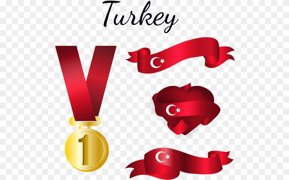 Clipart Turkey Banner De Coeur Bake Shop, Gold, Gold Medal, Trophy, Dynamite Free Png