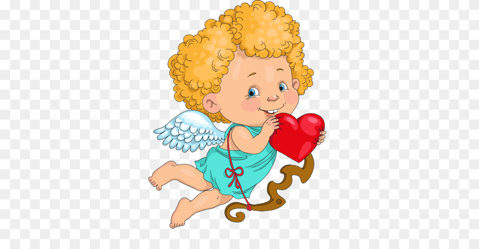 Clipart Valentines, Baby, Person, Cupid, Face Free Png Download