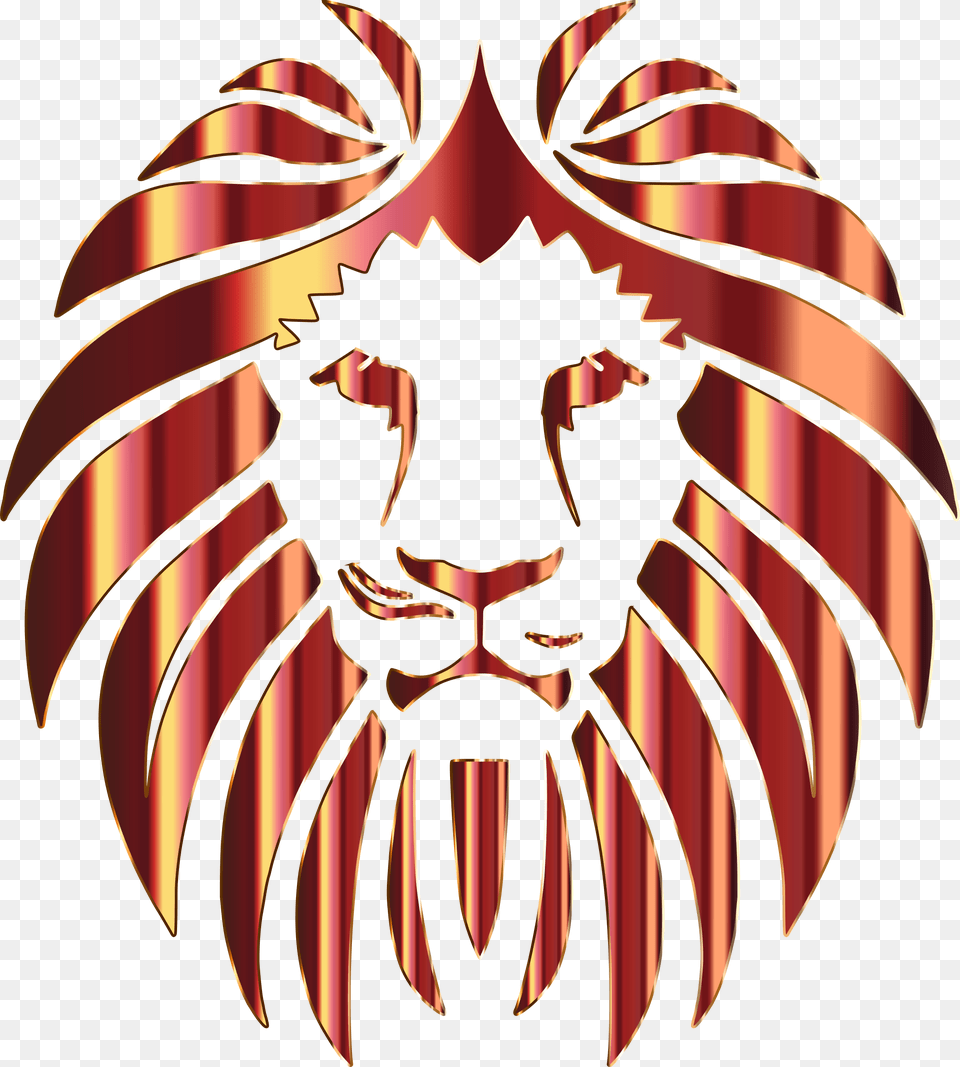 Clipart Vector Lion Head, Emblem, Symbol, Logo, Animal Png Image