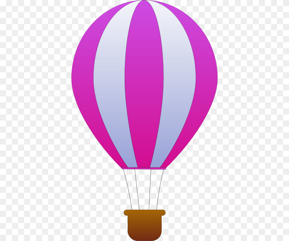 Clipart Vertical Striped Hot Air Balloons Maidis, Aircraft, Hot Air Balloon, Transportation, Vehicle Free Png