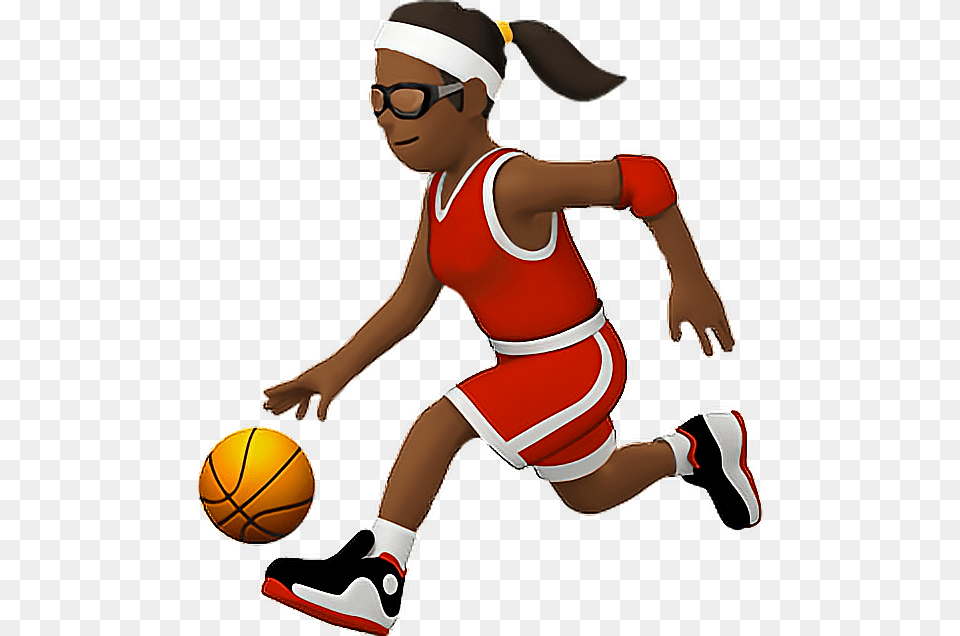 Clipart Volleyball Emoji Basketball Girl Emoji, Ball, Basketball (ball), Sphere, Sport Png Image