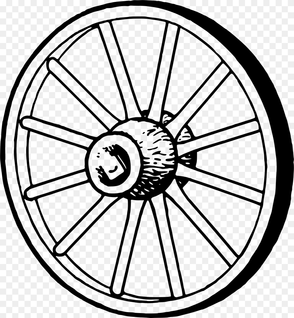 Clipart Wagon Wheel Clip Art Images, Gray Free Png Download