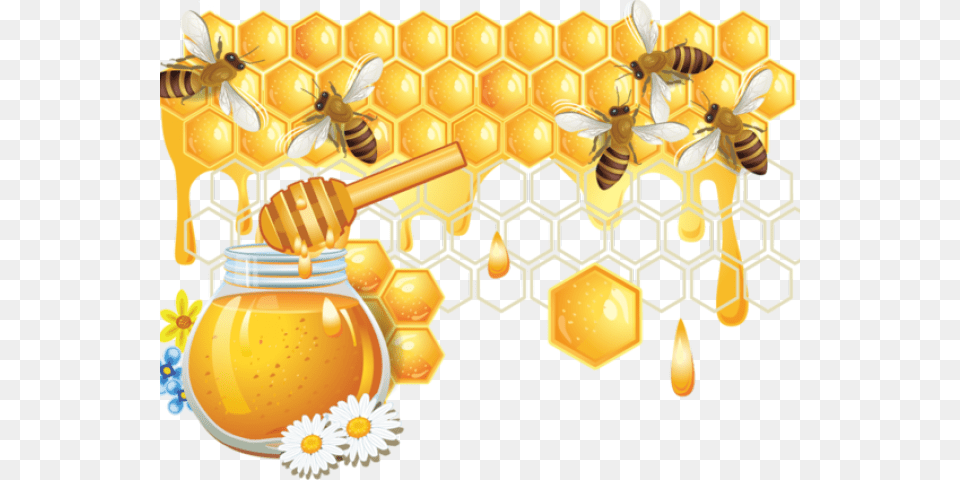 Clipart Wallpaper Blink Honey Bee Honeycomb, Food, Animal, Honey Bee, Insect Png Image