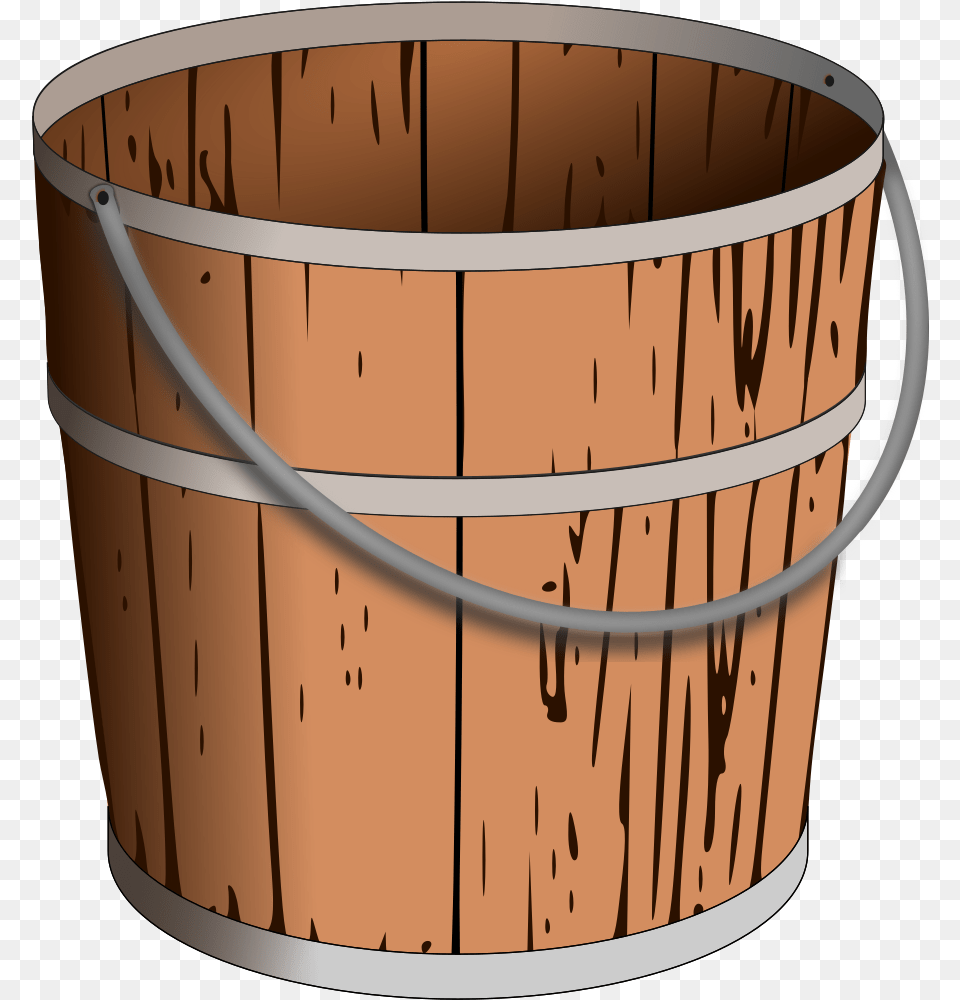 Clipart Water Bucket Wooden Water Bucket Clipart, Hot Tub, Tub Png Image