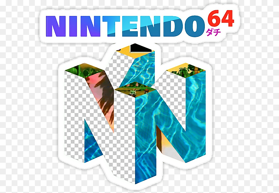 Clipart Wave Aesthetic Nintendo 64 Logo Transparente, Advertisement, Poster, Accessories, Formal Wear Png