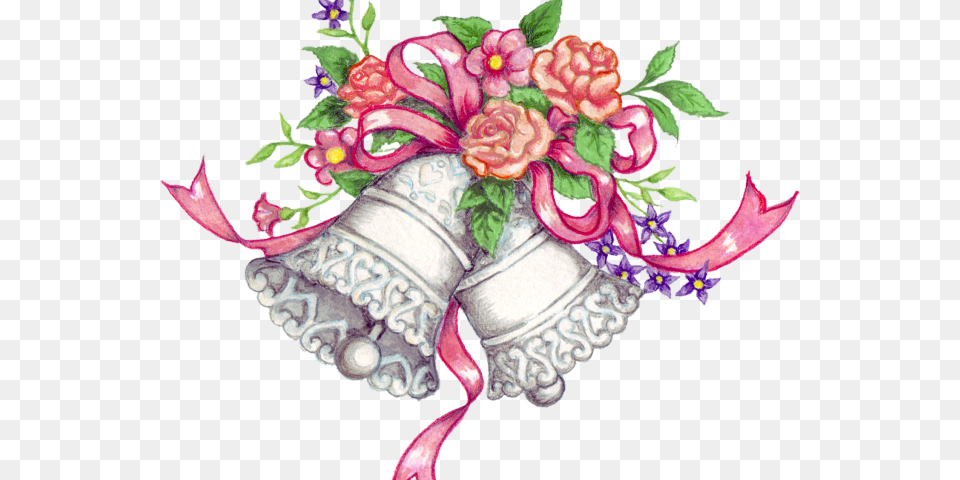 Clipart Wedding Bells, Pattern, Plant, Flower, Flower Arrangement Free Png Download