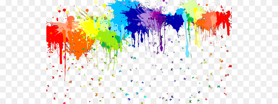 Clipart White Paint Splash Images Rainbow Paint Splatter, Art, Modern Art, Paper, Graphics Png