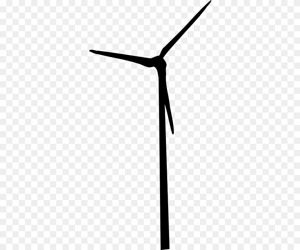 Clipart Wind Turbine Gingercoons, Gray Free Png Download