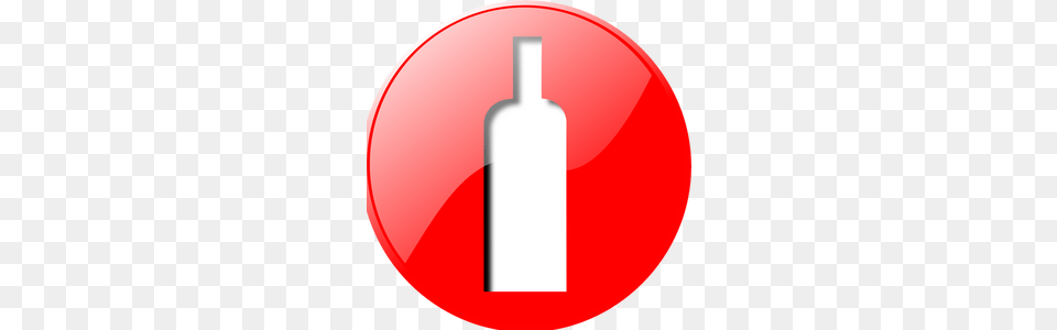 Clipart Wine Bottle And Glass, Cylinder, First Aid, Sign, Symbol Free Png