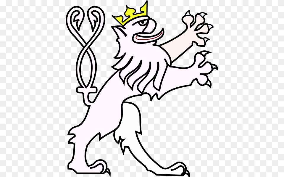 Clipart With Crown Lion, Stencil, Electronics, Hardware, Animal Free Png