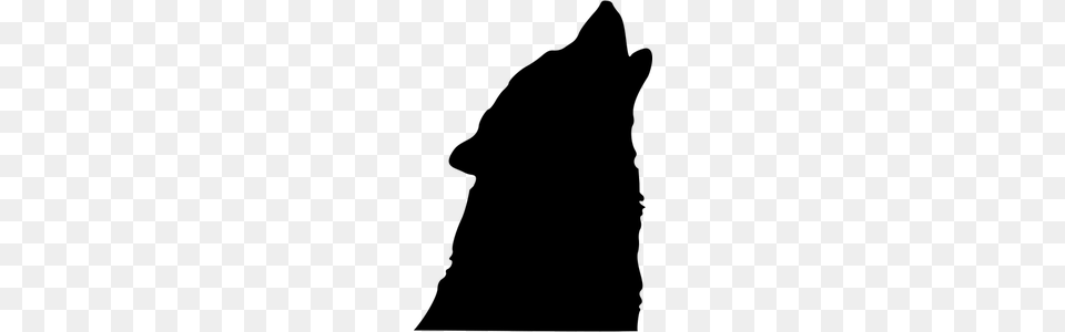Clipart Wolf Head Silhouette, Gray Png Image