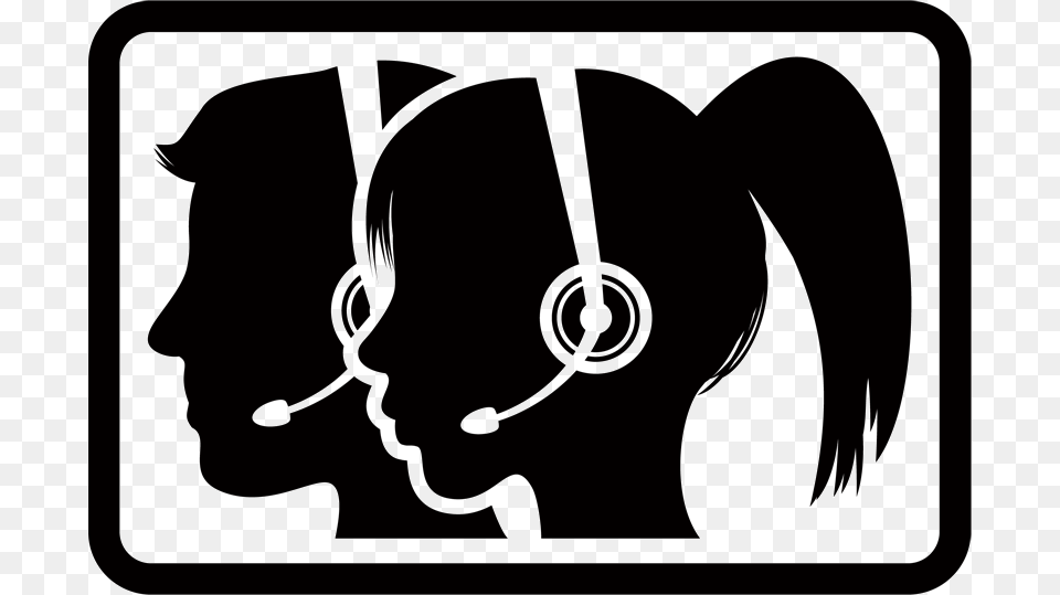 Clipart Woman Call Center Call Centre Agent Icon, Stencil, Electronics, Adult, Female Png