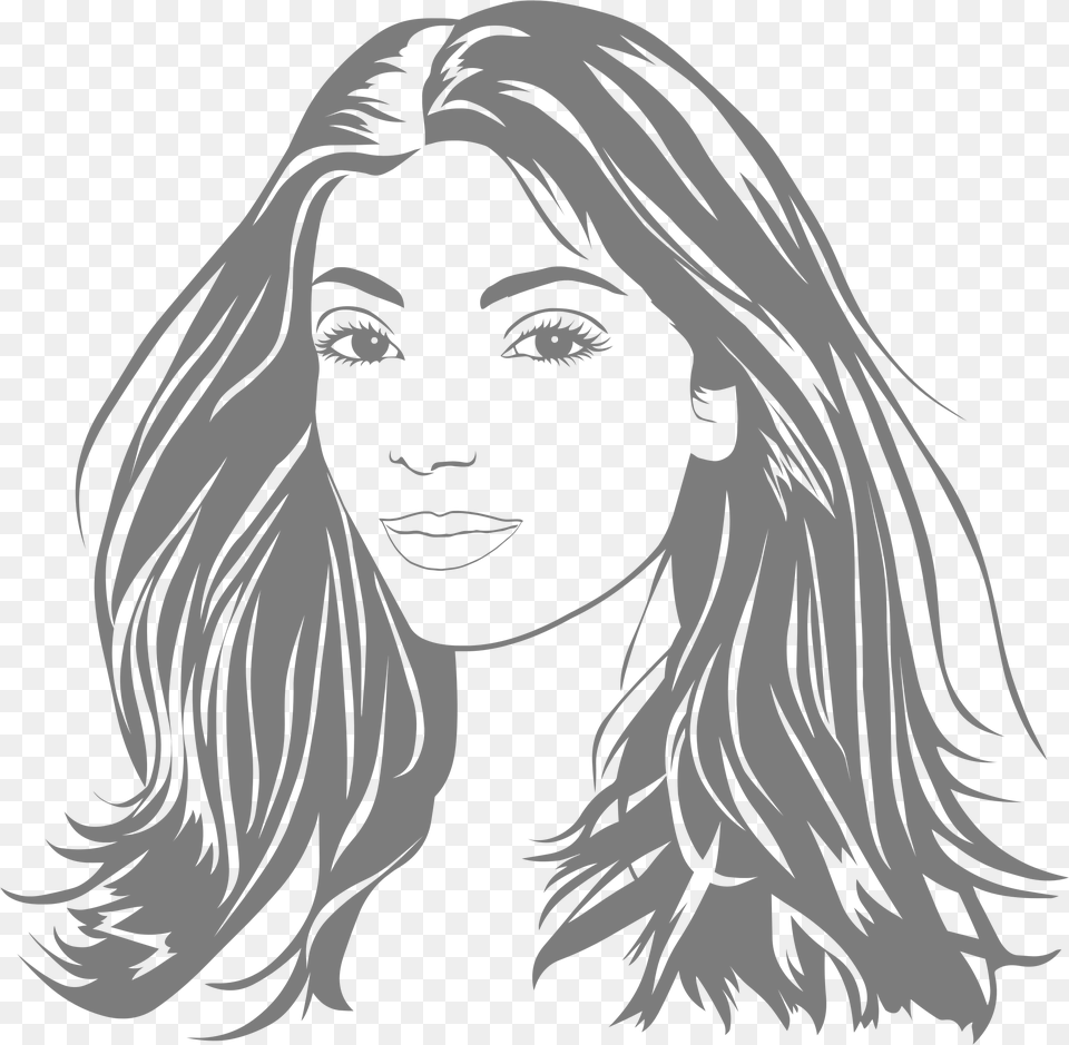 Clipart Woman Long Hair Transparent Trusting Too Much Kills, Art, Person, Drawing, Face Free Png Download