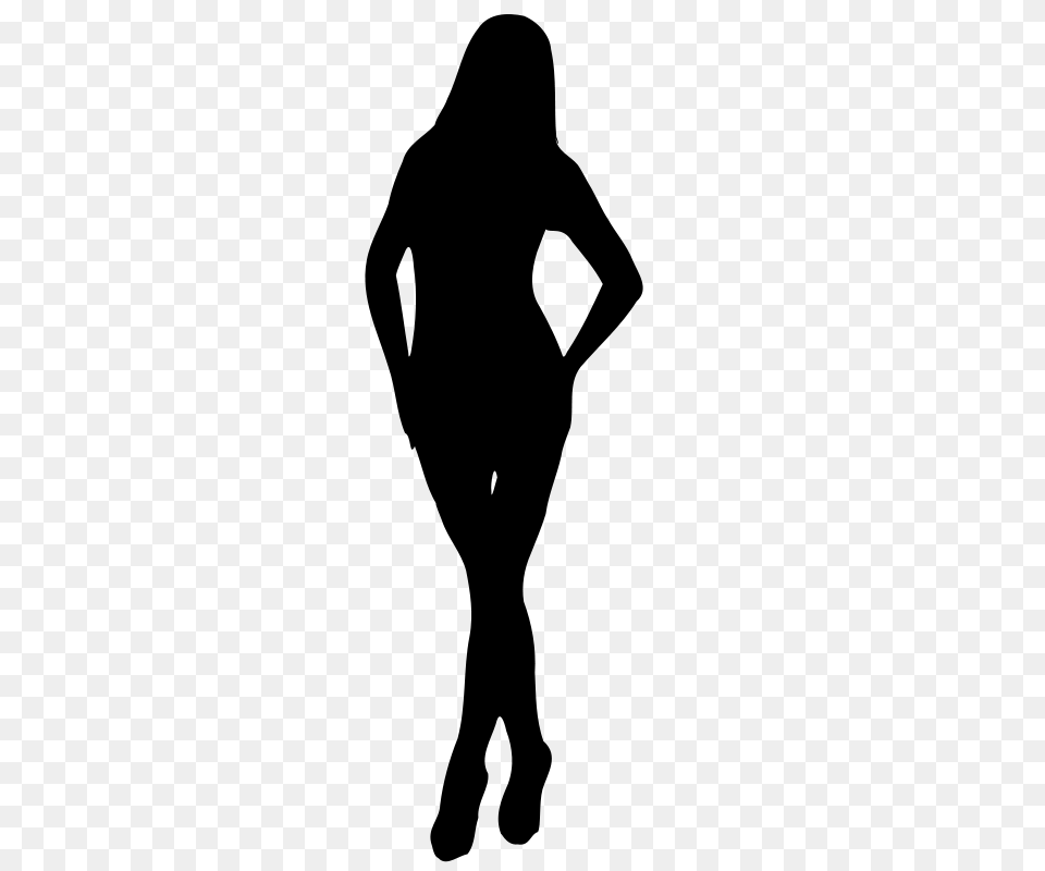 Clipart Woman Silhouette People Nicubunu Web Images, Gray Png Image