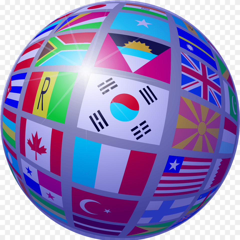 Clipart World Globe Download United Nation Flags, Sphere, Astronomy, Planet, Outer Space Free Png