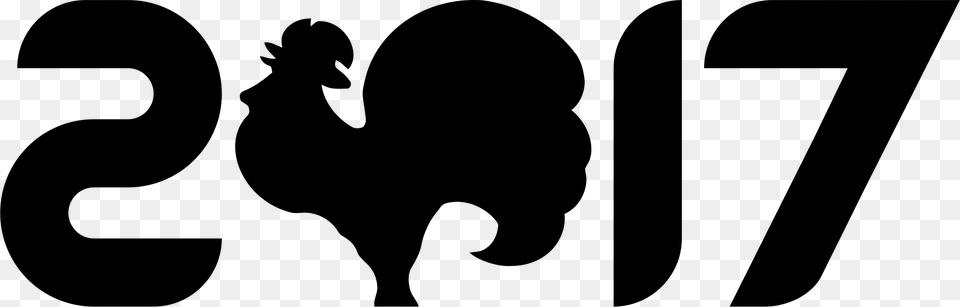 Clipart Year Of The Rooster, Gray Free Transparent Png
