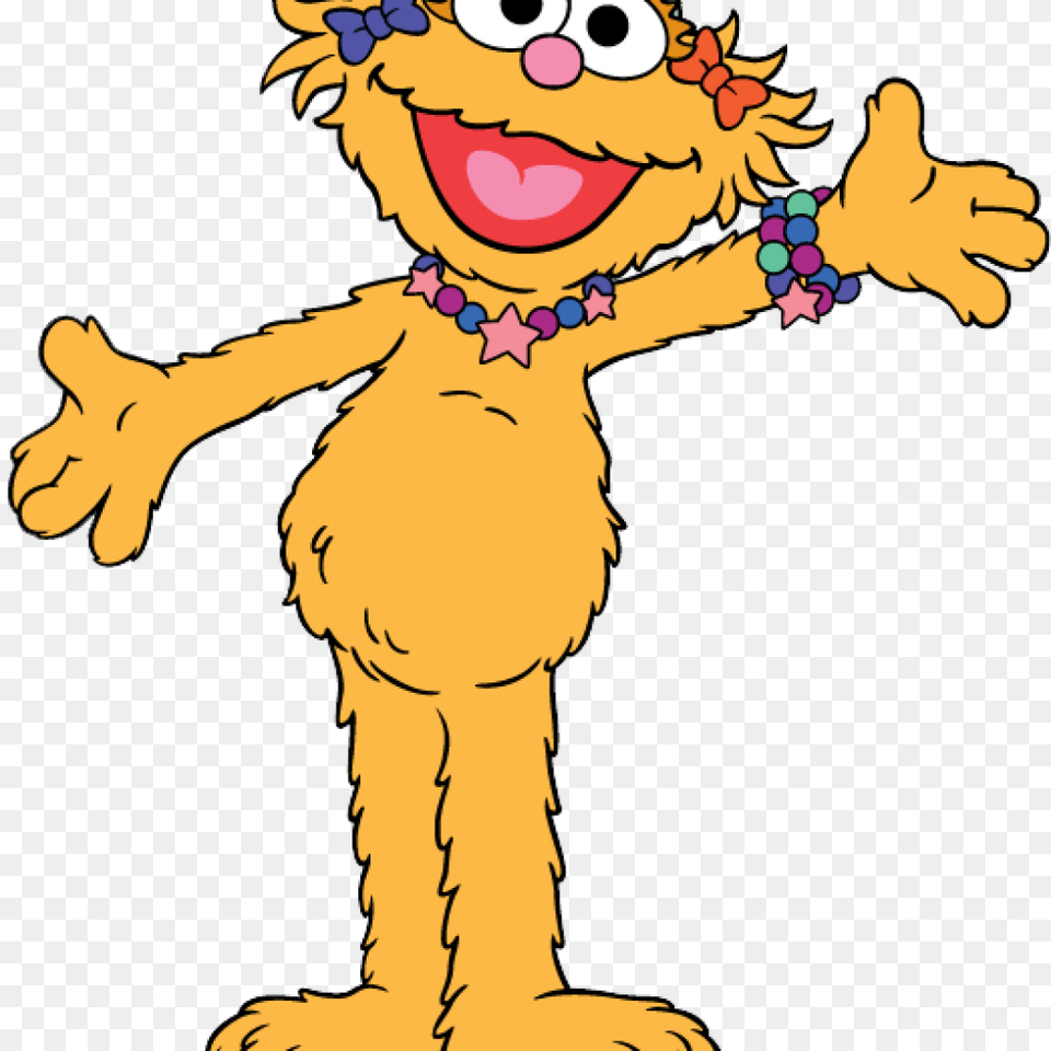 Clipart Zoe Sesame Street, Baby, Person, Cartoon, Face Free Png