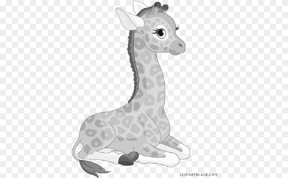 Clipartblack Com Animal Cute Giraffe Clipart, Mammal, Art, Drawing Free Png Download