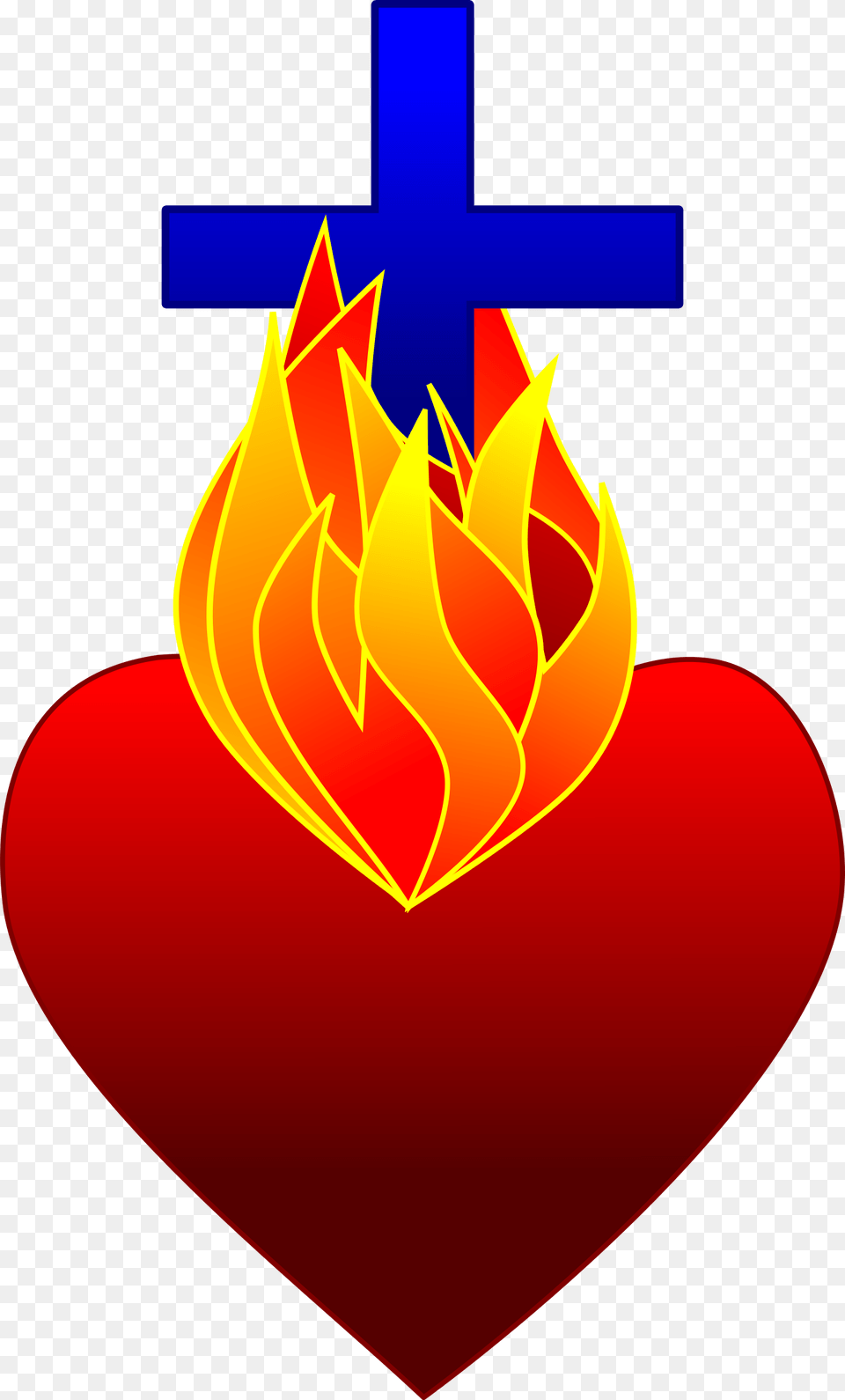 Cliparthot Royalty Library Catholic Heart On Fire, Symbol, Flame Free Transparent Png