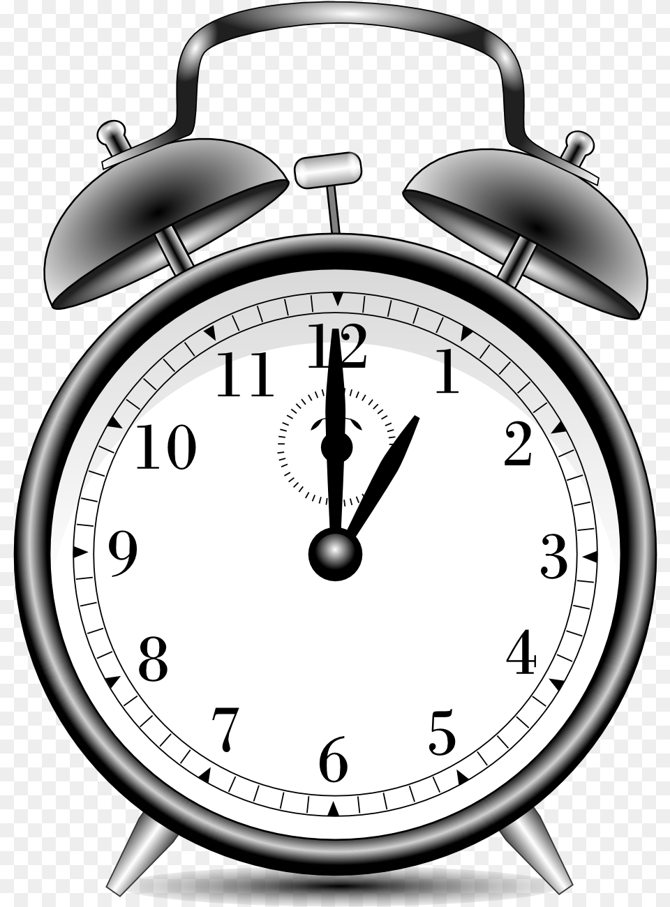 Clipartist Clip Art Alarm Clock Alarmclock Black Alarm Clock Clock, Alarm Clock Png Image