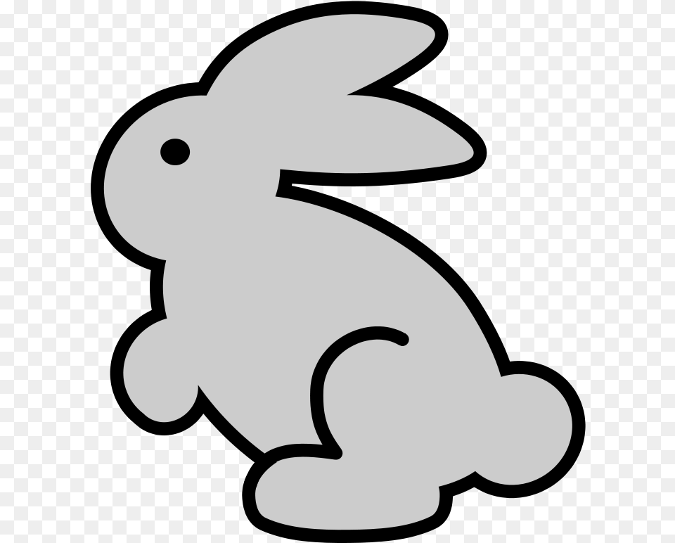 Clipartist Net Clip Art Easter Bunny Black And White Clip Art, Animal, Mammal, Rabbit, Stencil Free Transparent Png