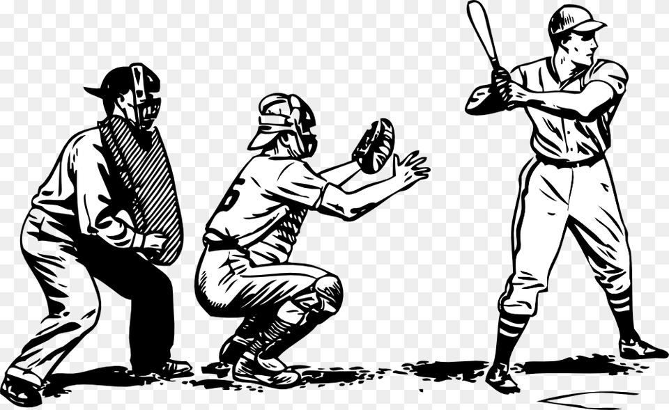 Clipartist Net Svg At Playing Baseball Clipart Black And White, Person, People, Adult, Team Png