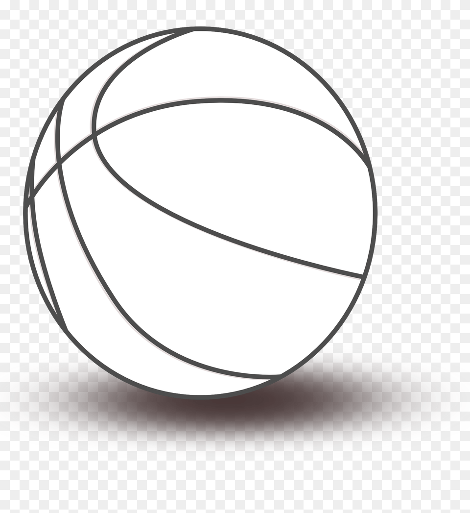 Cliparts Basketball Clipart Black And White, Sphere, Clothing, Hardhat, Helmet Free Png Download