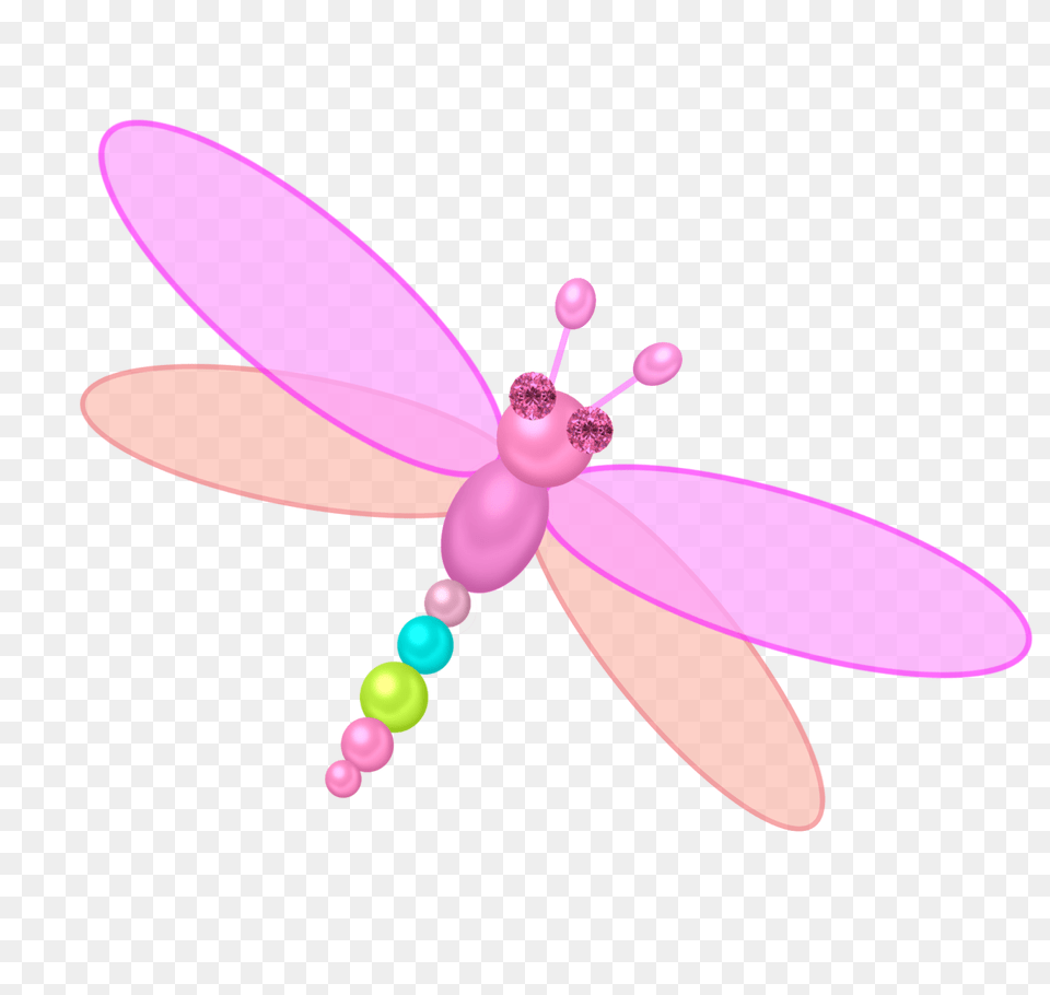 Cliparts Dragonfly And Peacock Made With Pearlscreated, Animal, Appliance, Ceiling Fan, Device Free Transparent Png