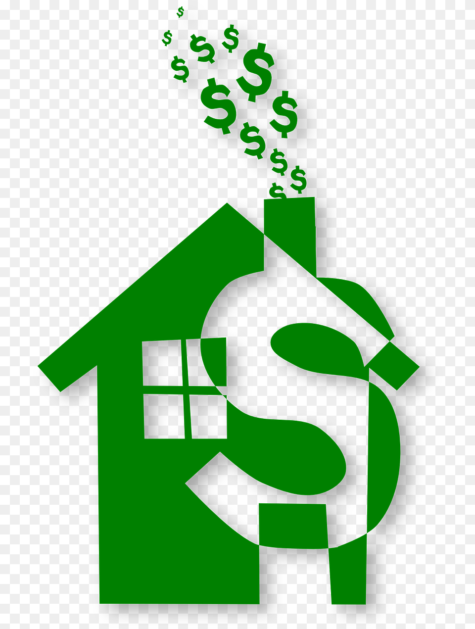 Cliparts For House Money Clipart, Green, Symbol, Number, Text Free Png Download