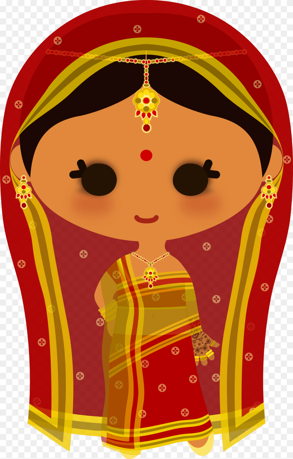 Cliparts For Download India Clipart Kawaii Indian Bride Vector, Adult, Female, Person, Wedding Free Png