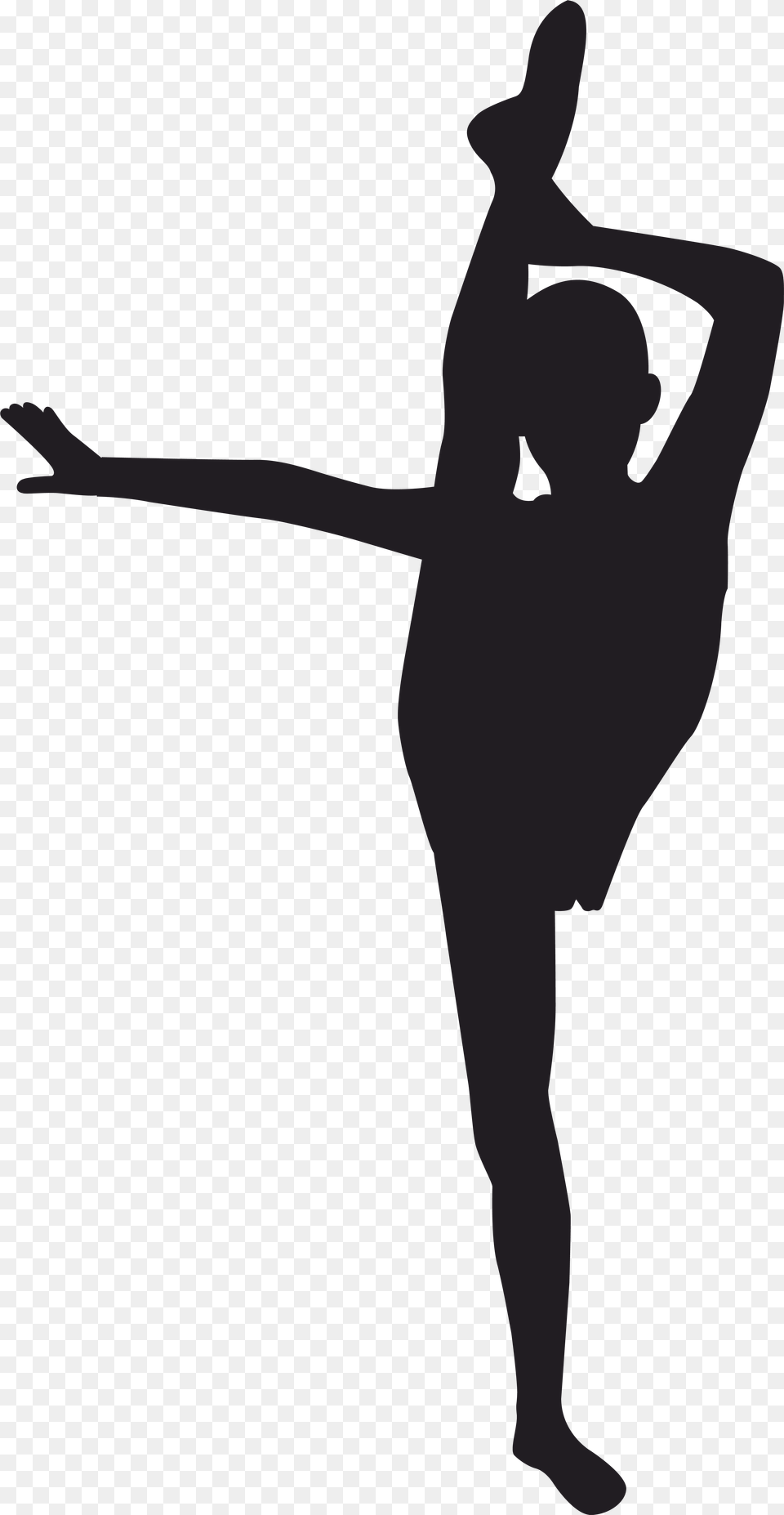 Cliparts For Free Gymnastics Black And White, Ballerina, Ballet, Dancing, Leisure Activities Png Image