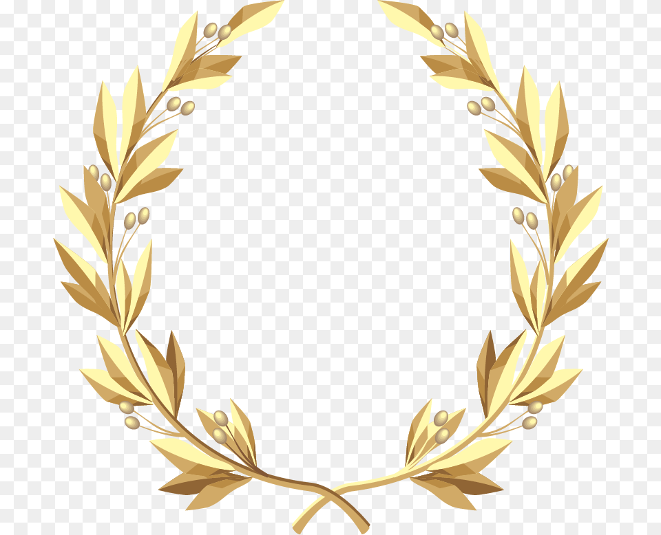 Cliparts For Gold Wreath, Oval, Plant, Pattern Free Png Download