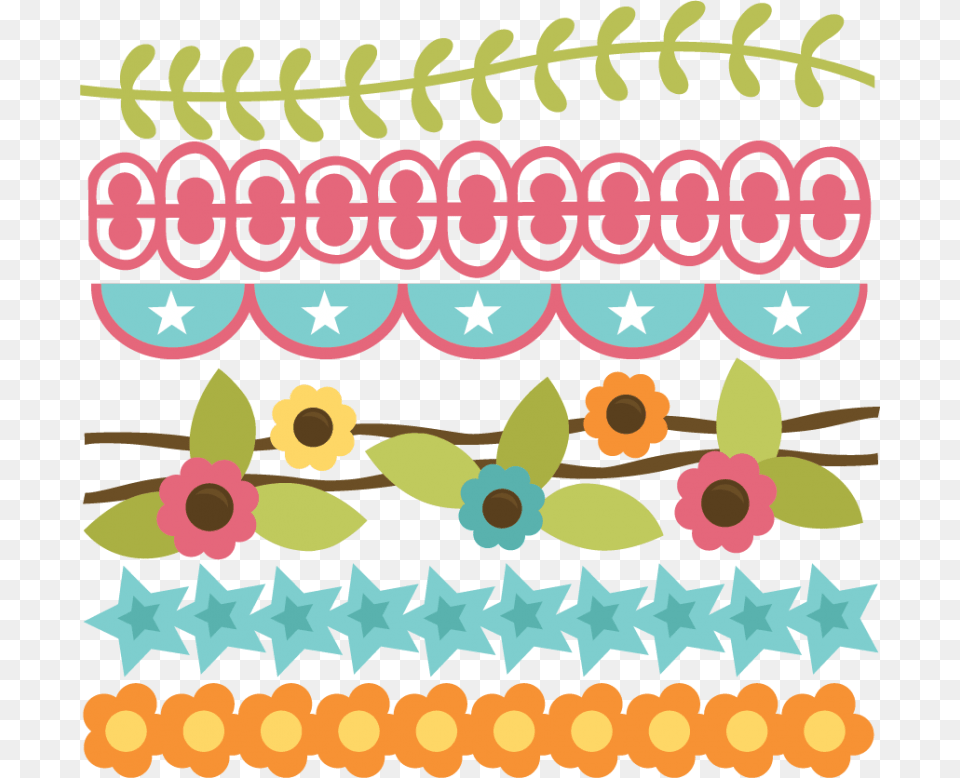 Cliparts For Scrapbook Borders, People, Person, Pattern, Birthday Cake Free Png