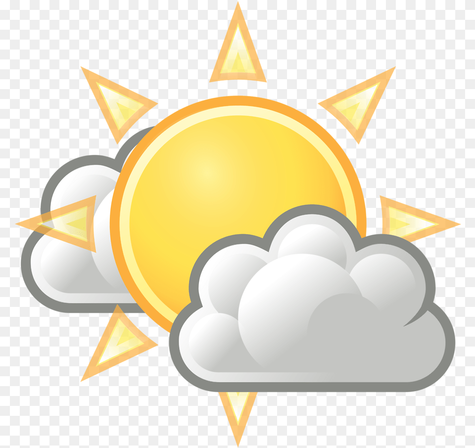 Cliparts For Sun With Clouds Transparent, Gold, Nature, Outdoors, Sky Free Png