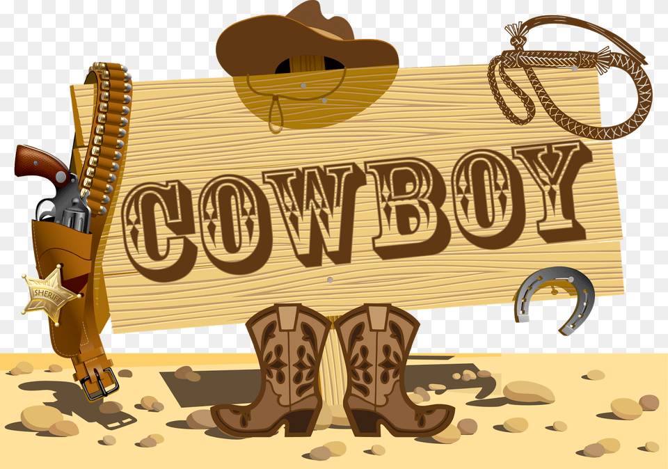 Cliparts For Wild West Country Party, Clothing, Hat, Boot, Cowboy Boot Png