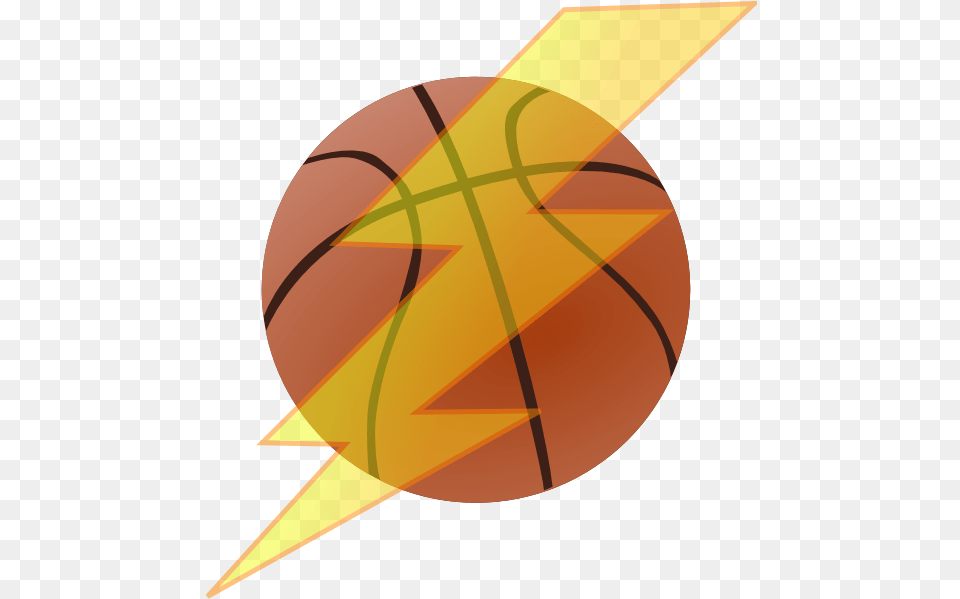 Cliparts Lightning Bolt Soccer Clipart Pictures Basketball With Lightning Bolt, Sphere, Animal, Fish, Sea Life Free Png Download