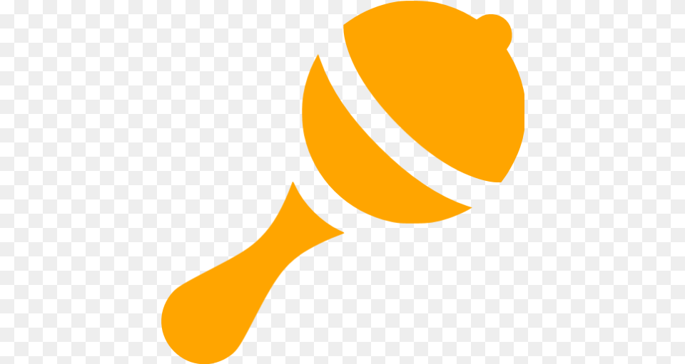 Cliparts Orange Baby Rattle Clipart, Toy, Maraca, Musical Instrument Free Png