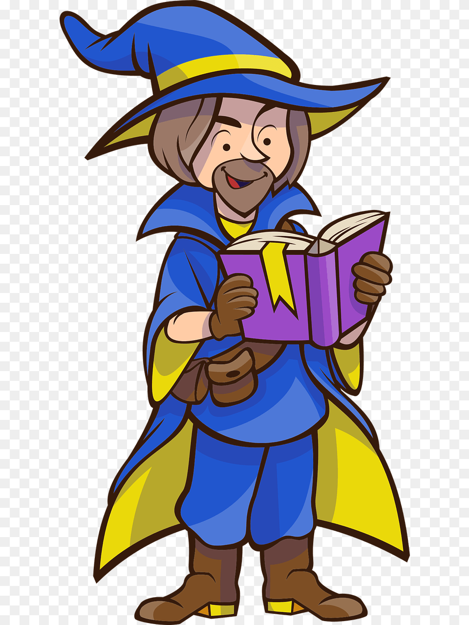 Cliparts Reading Wizard, Book, Comics, Publication, Baby Png