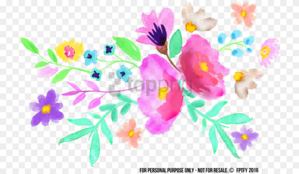 Cliparts Real Flowers Spring Watercolor Clip Art, Floral Design, Graphics, Pattern, Purple Png Image