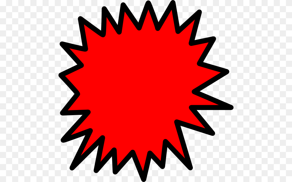 Cliparts Red Starburst Clipart Kid Comic Callouts, Leaf, Plant, Sticker, Dynamite Free Transparent Png