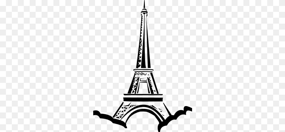 Cliparts Similar To Eiffel Tower Clipart French Class Eiffel Tower Clip Art, Gray Png Image